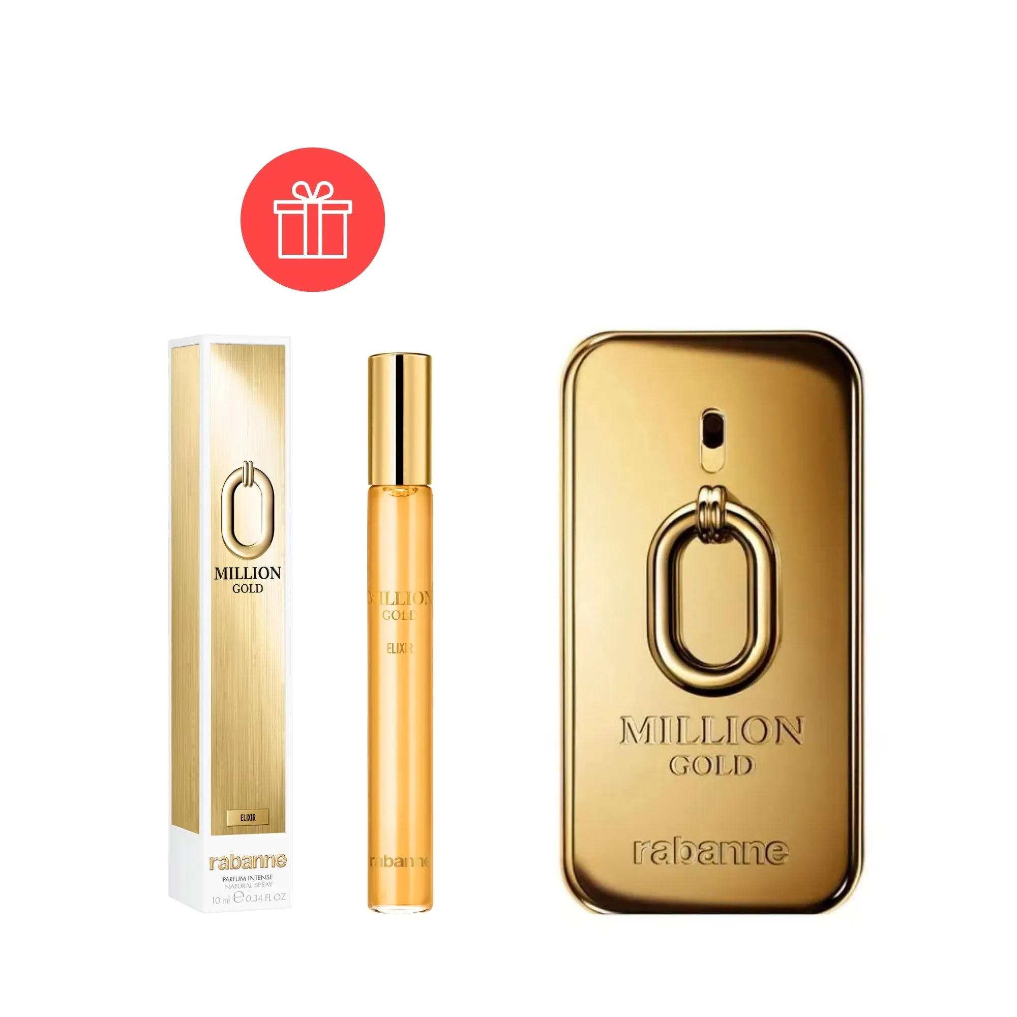 Frasco de Paco Rabanne MILLION GOLD INTENSE